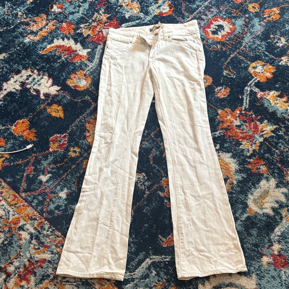 White Flare Pants